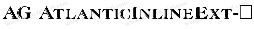 AG AtlanticInlineExt字体转换